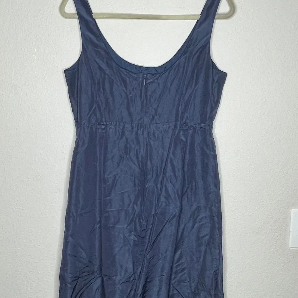 J. Crew Blue Silk Dress